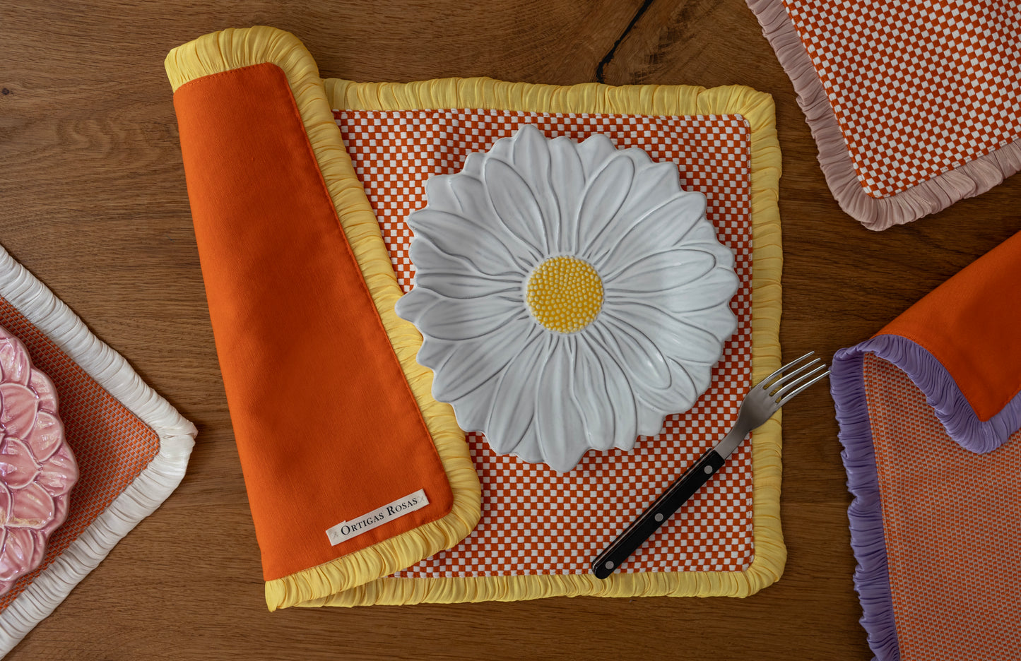 Placemat Yellow Frill