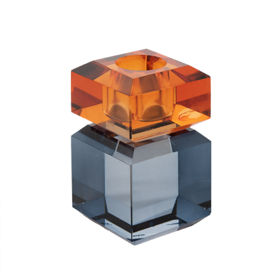 Candelabro Cristal - Naranja