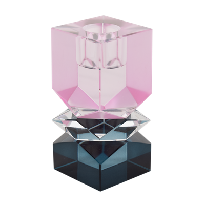 Crystal Candle Stick - Pink