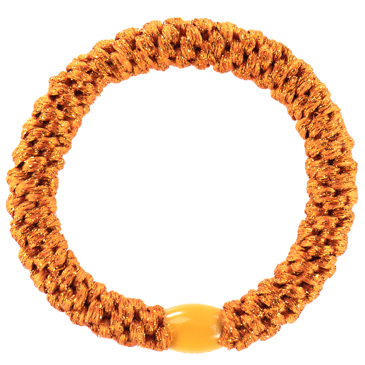 Kknekki Orange glitter, goma de pelo color naranja