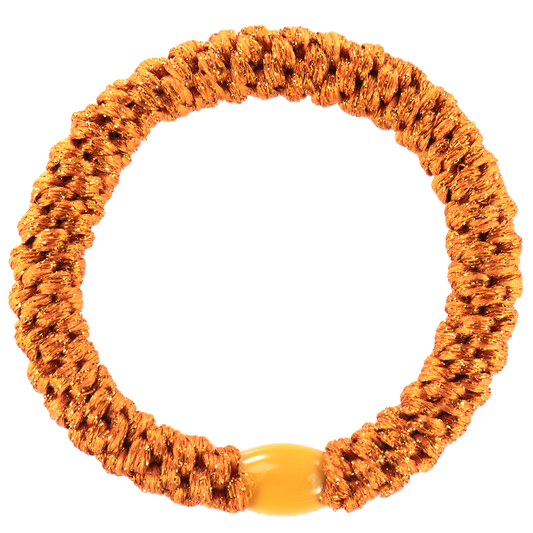 Kknekki Orange glitter, goma de pelo color naranja