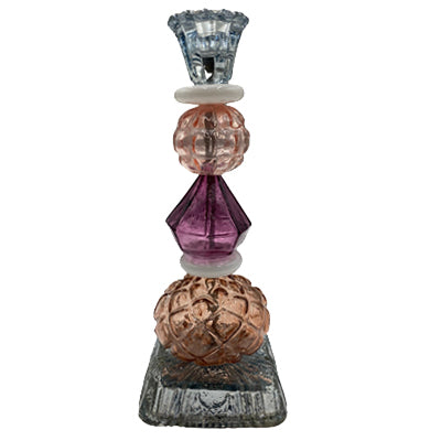 Candelabro en Vidrio Reciclado Morado