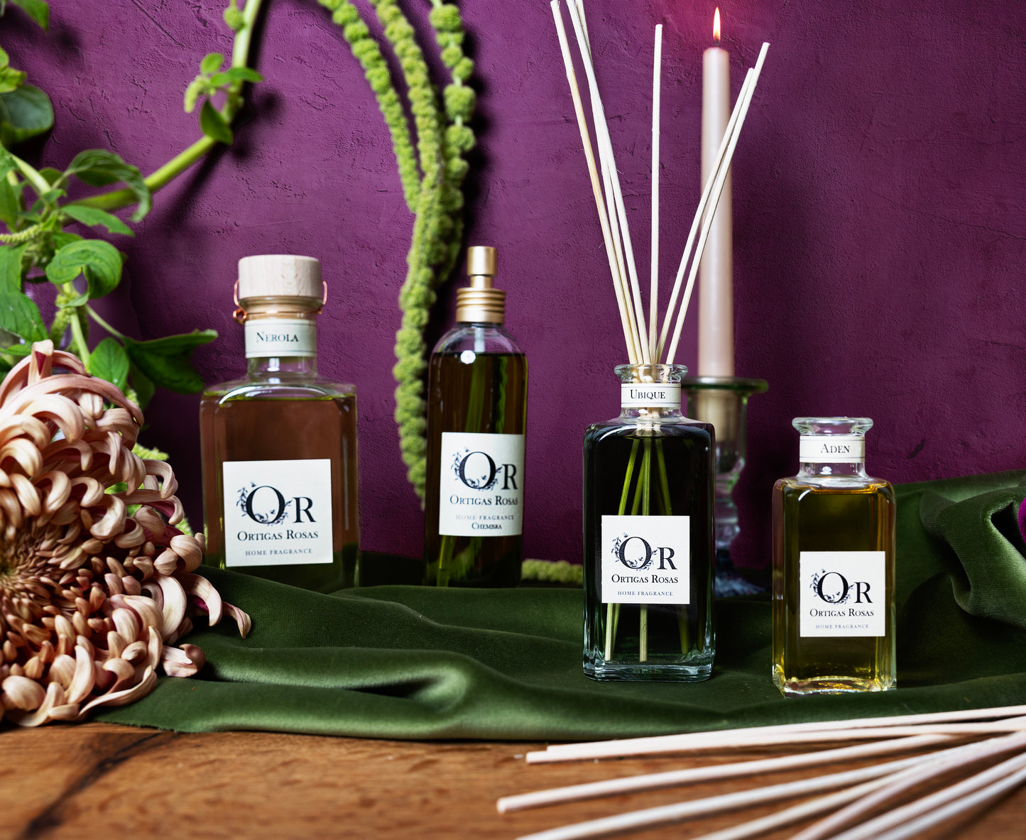 ambientadores, mikado, foto con velas y ambientadores, room spray