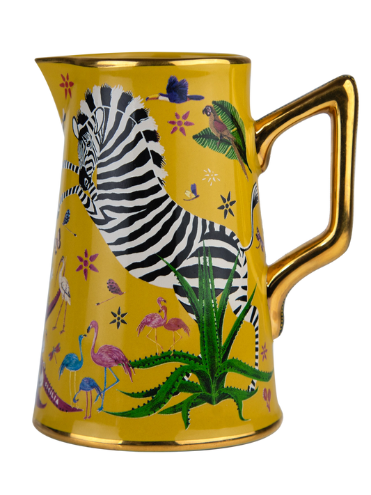 Ortigia Sicilia Ceramic Jug Sahara Yellow