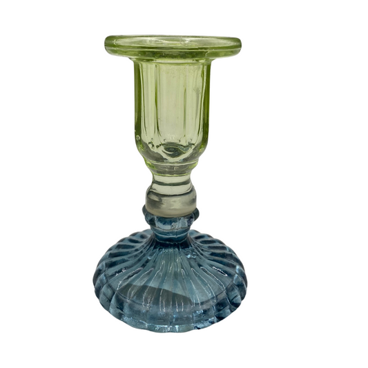 Recycled Glass Candleholder Bicolor