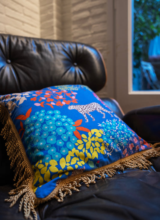 Blue Velvet Cushion