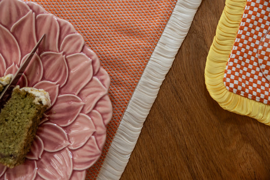 Placemat White Frill