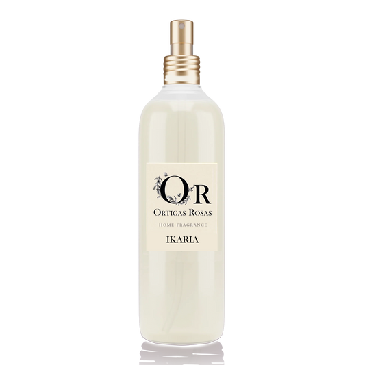 Room Spray higo 250ml y hojas de tomate en envase de plastico transparente con tapon dorado