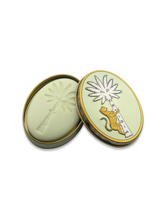 Two oval containers with decorative designs on a white background, Ortigia Sicilia