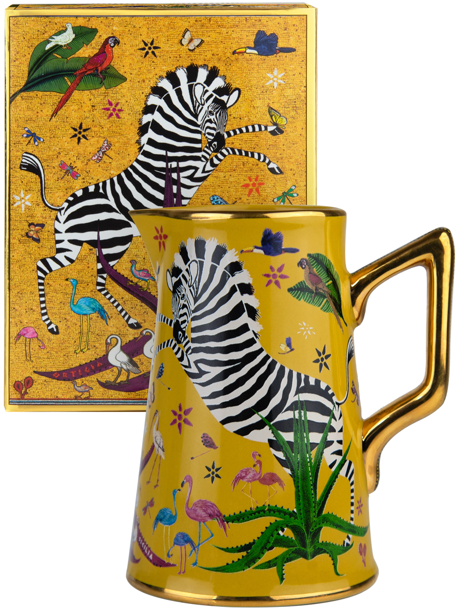 Ortigia Sicilia Ceramic Jug Sahara Yellow