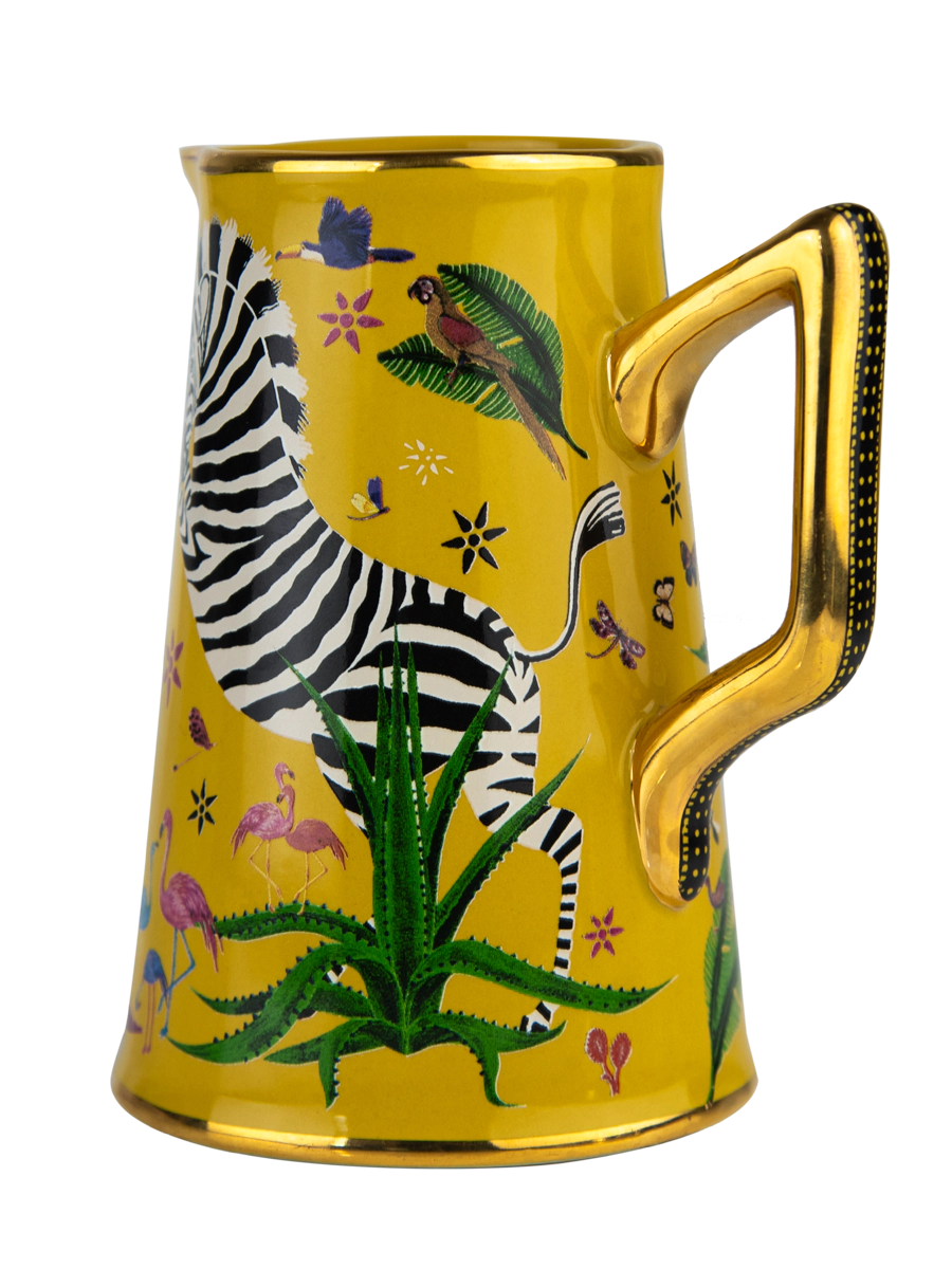 Ortigia Sicilia Ceramic Jug Sahara Yellow