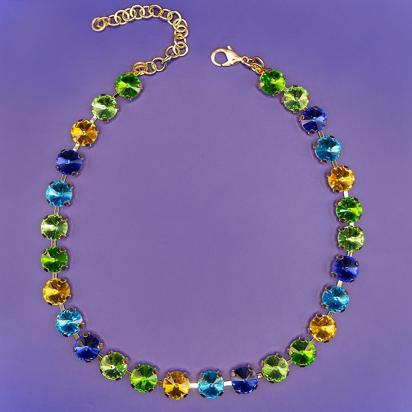 Crystal Necklace Multicolor